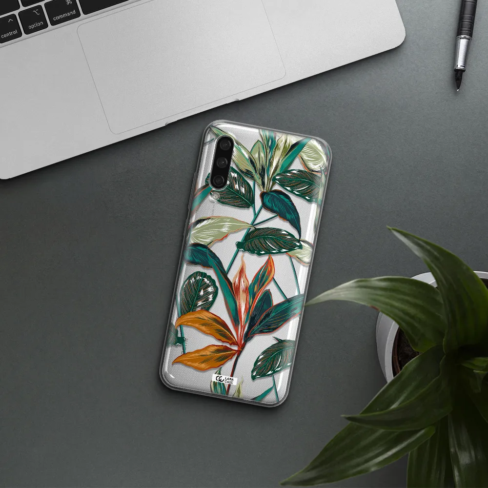 Colorful Tropical Leaves Xiaomi Mi A3 Clear Tpu Case