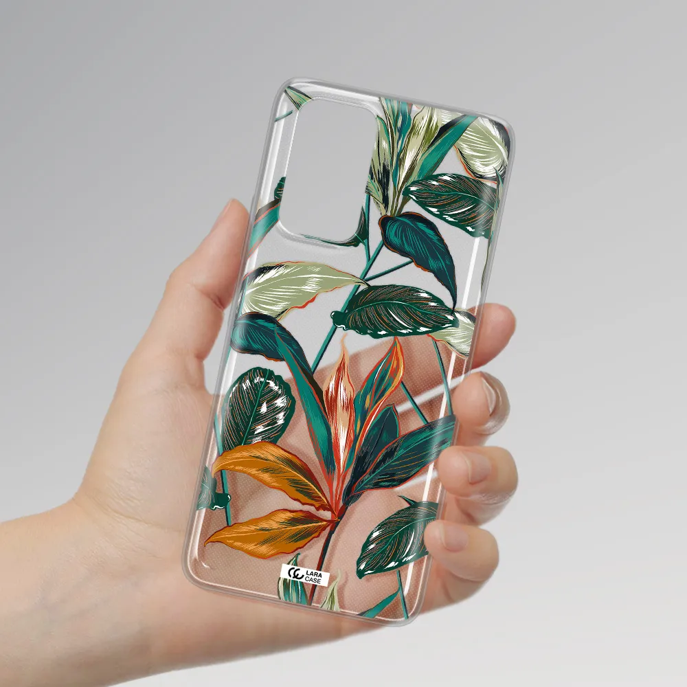 Colorful Tropical Leaves Xiaomi Note 10 Pro Clear TPU Case