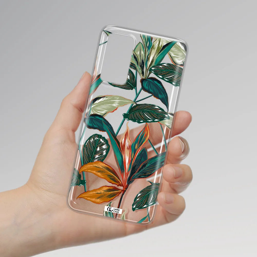 Colorful Tropical Leaves Xiaomi Note 11 Pro Clear TPU Case