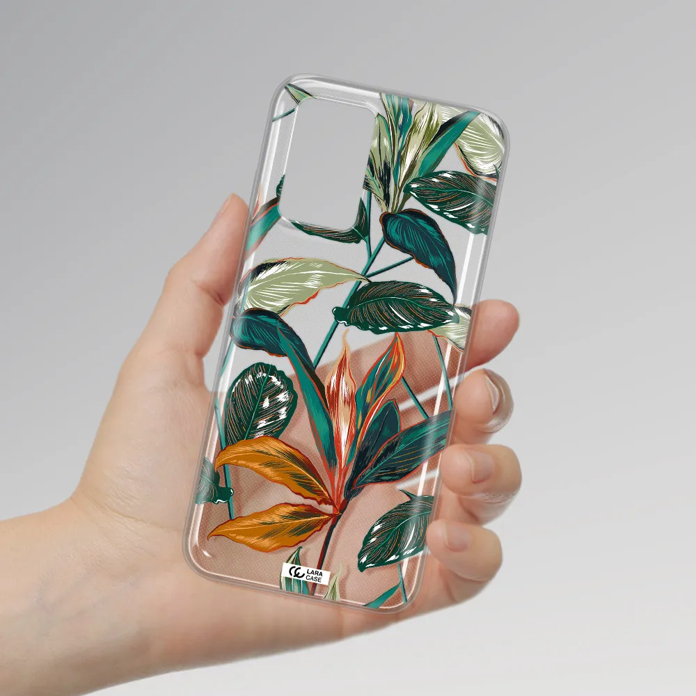 Colorful Tropical Leaves Xiaomi Redmi 10 Clear TPU Case
