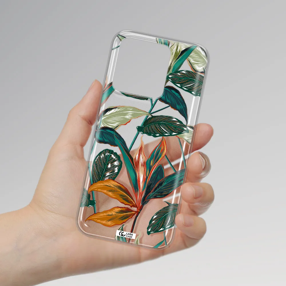 Colorful Tropical Leaves Xiaomi Redmi 10A Clear TPU Case