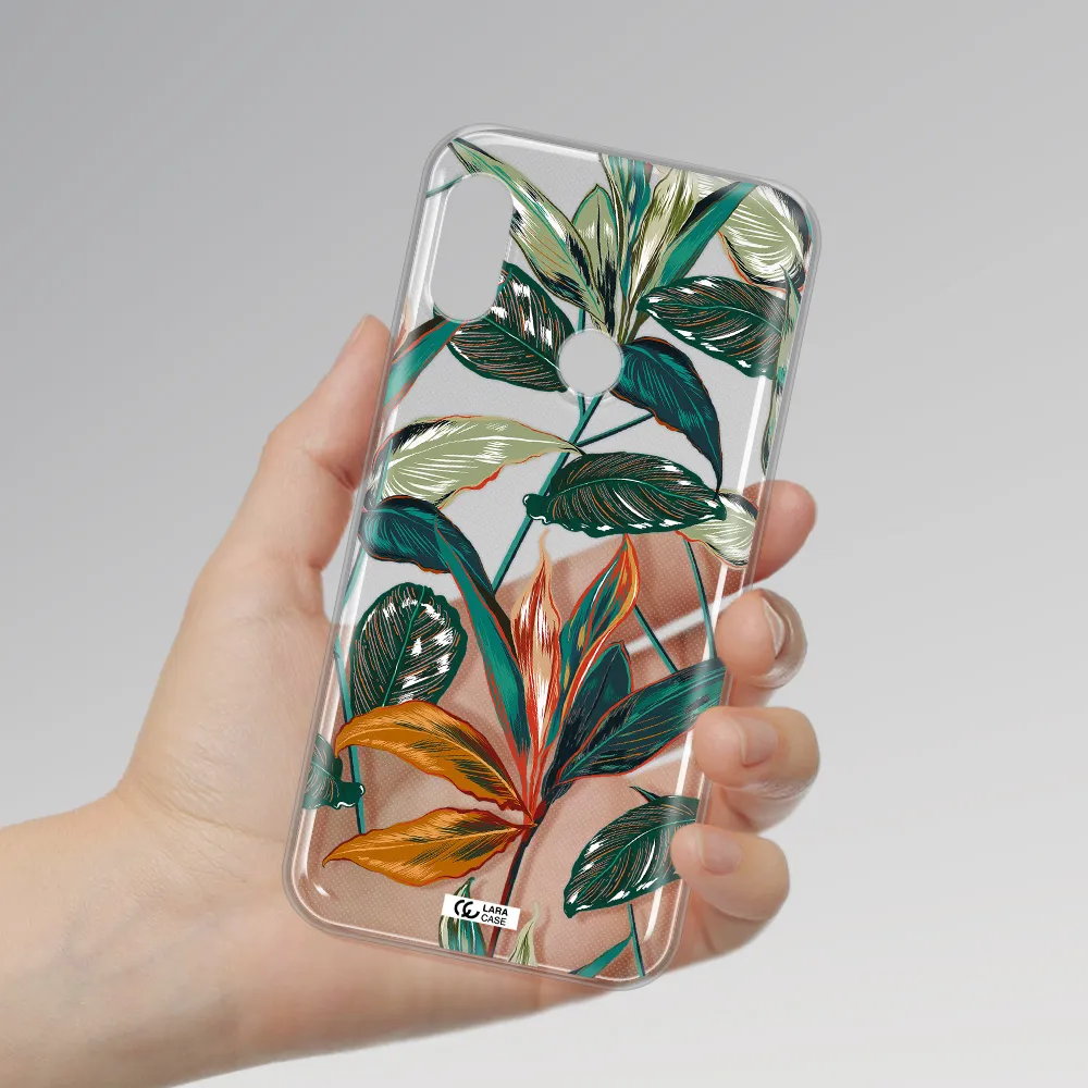 Colorful Tropical Leaves Xiaomi Redmi 6 Pro Clear TPU Case
