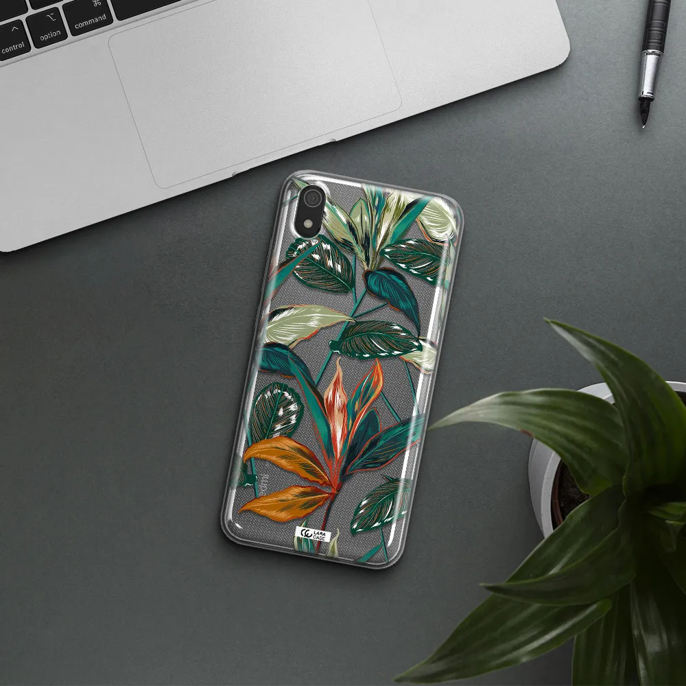Colorful Tropical Leaves Xiaomi Redmi 7A Clear TPU Case