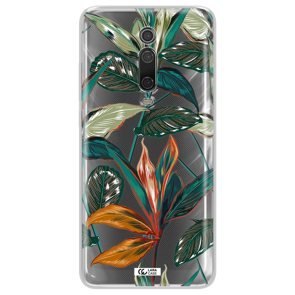 Colorful Tropical Leaves Xiaomi Redmi K20 Clear Tpu Case