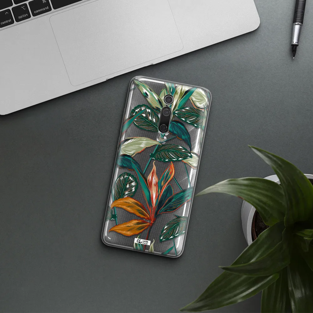 Colorful Tropical Leaves Xiaomi Redmi K20 Clear Tpu Case
