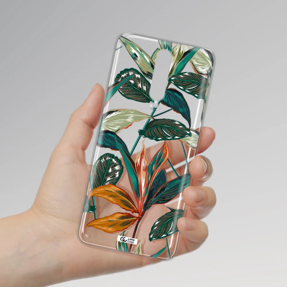 Colorful Tropical Leaves Xiaomi Redmi K30 Clear TPU Case