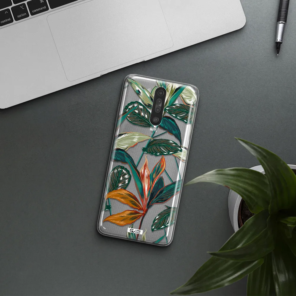 Colorful Tropical Leaves Xiaomi Redmi K30 Clear TPU Case