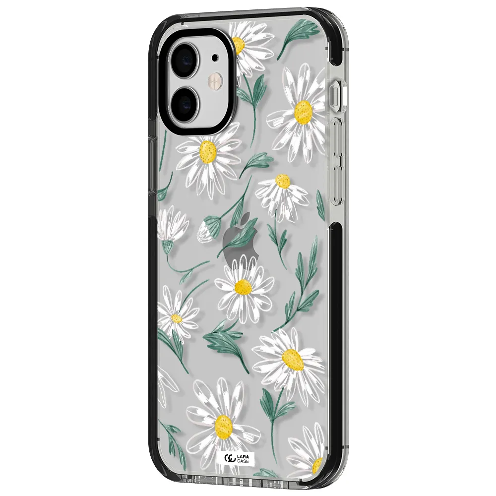 Papatia With Stem Apple iPhone 11 impact black border Case