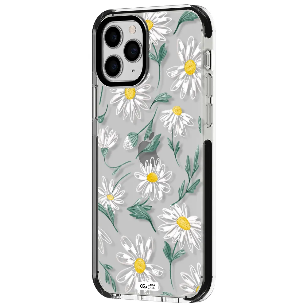 Papatia With Stem Apple iPhone 11 pro impact black border Case
