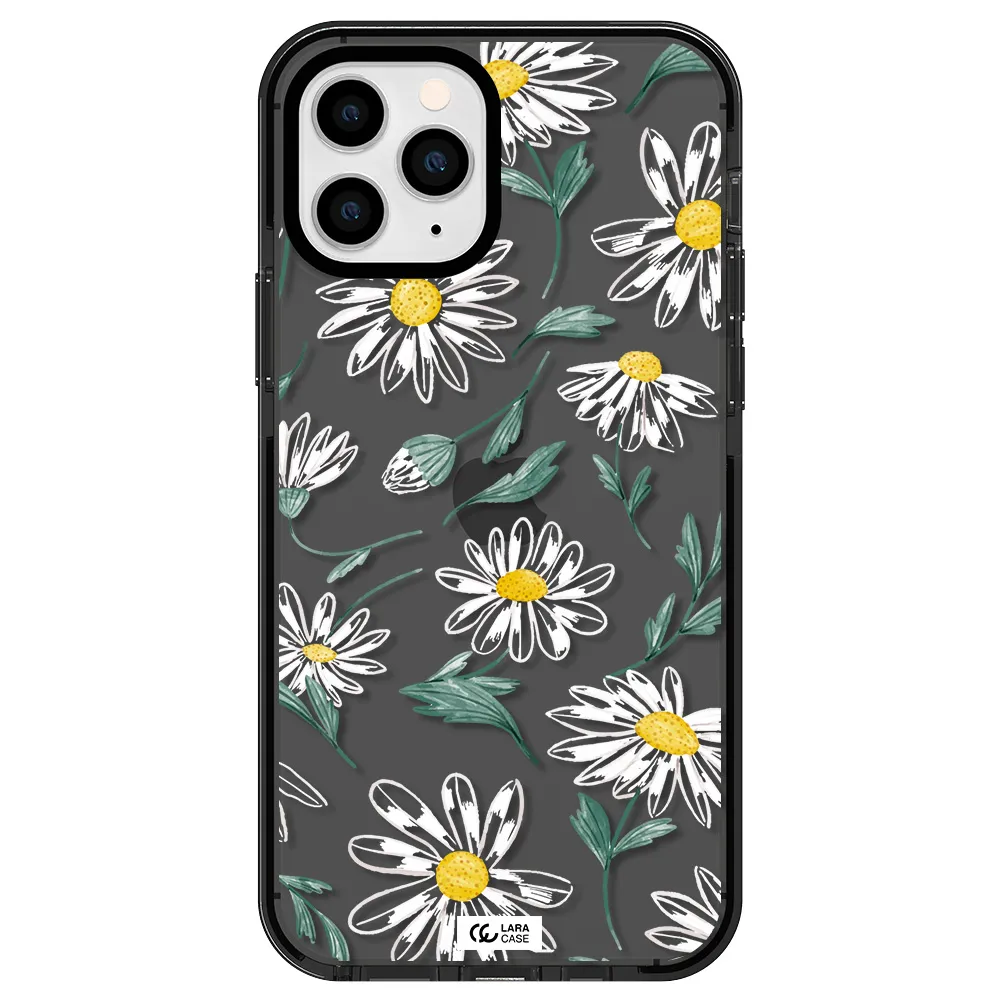 Papatia With Stem Apple iPhone 11 pro impact Smoke Black Case