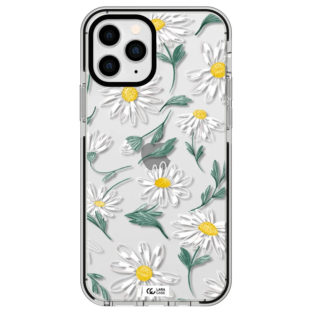 Papatia With Stem Apple iPhone 11 pro max impact black border Case