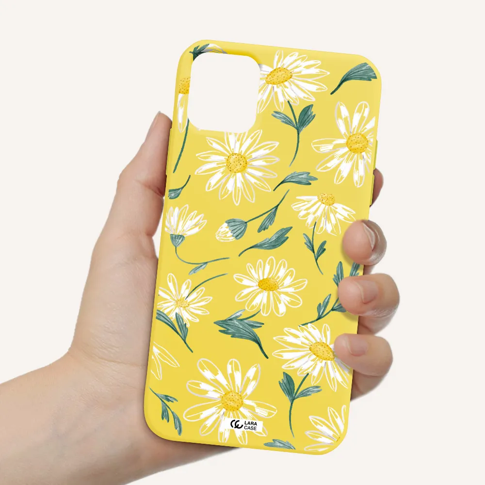 Papatia With Stem Apple iPhone 11 Silicone canary yellow Case