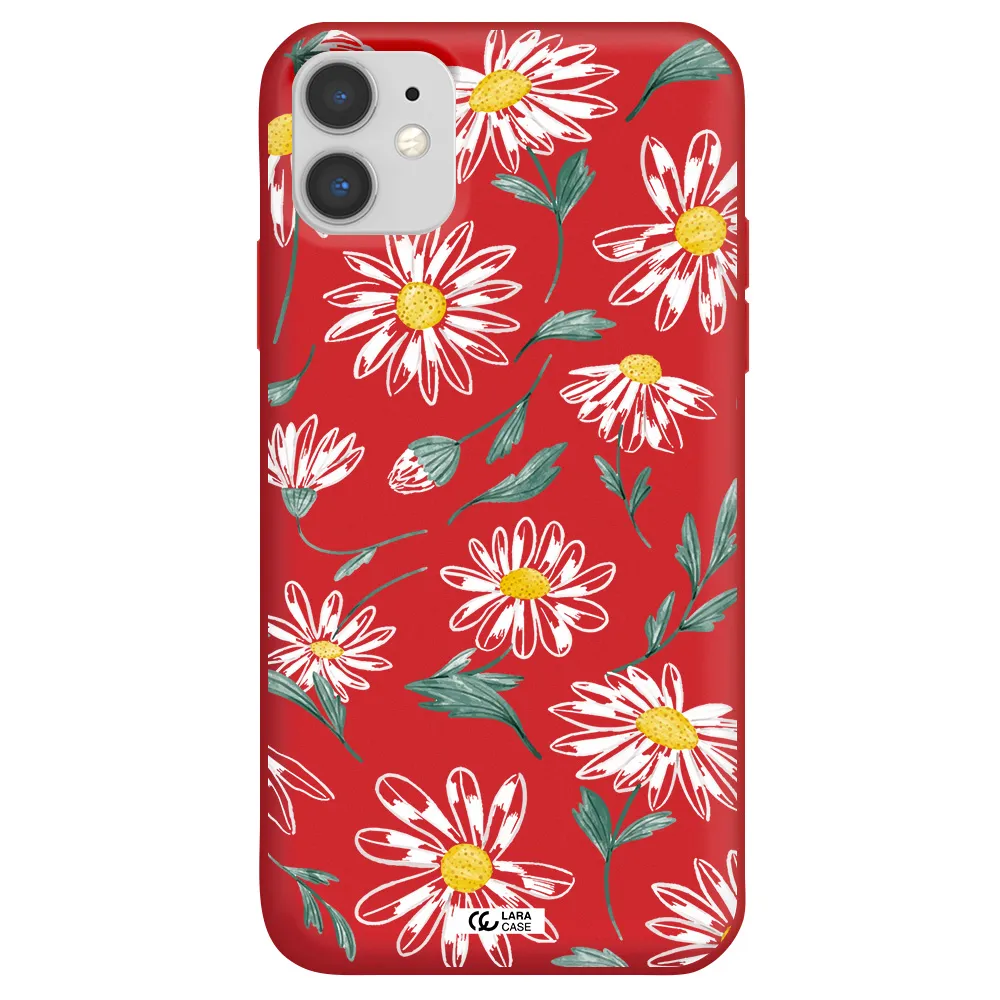 Papatia With Stem Apple iPhone 11 Silicone Imperial Red Case