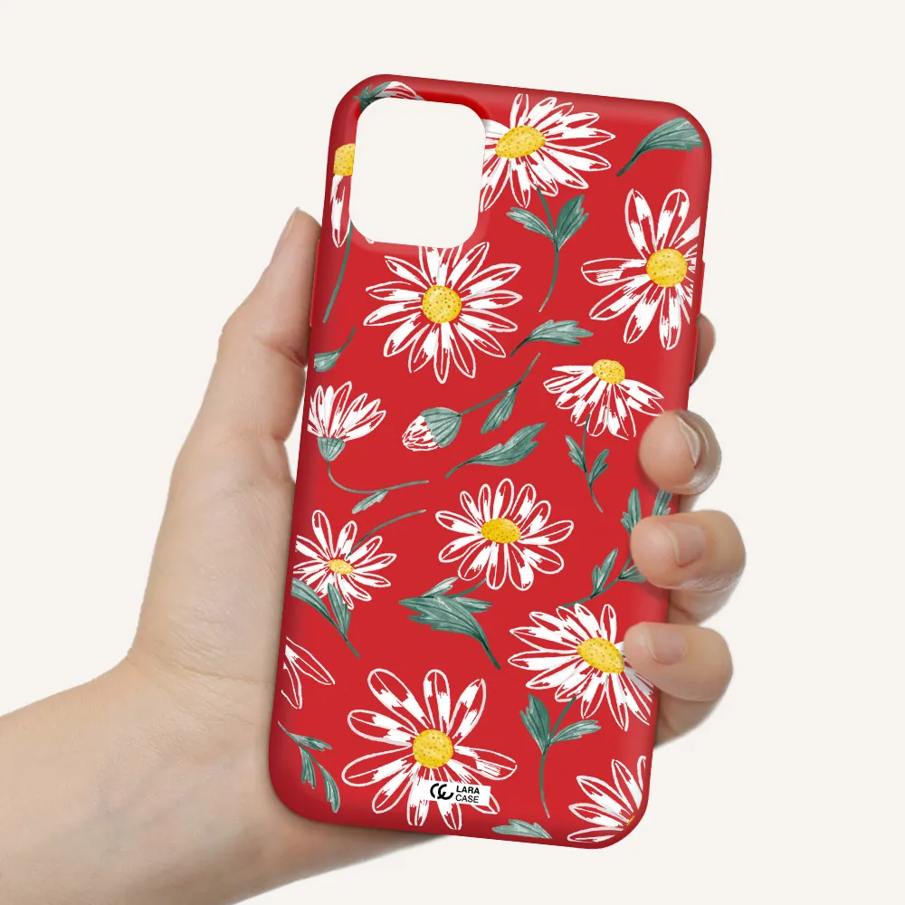 Papatia With Stem Apple iPhone 11 Silicone Imperial Red Case