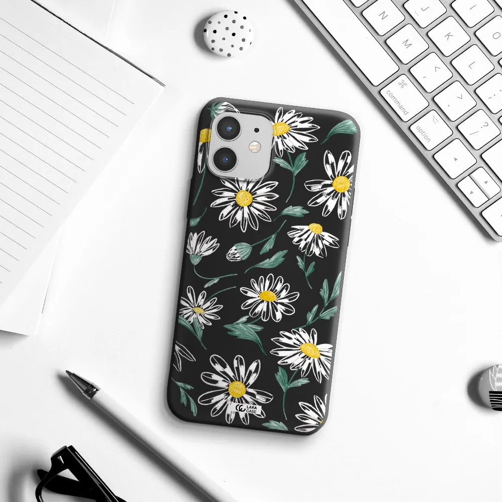 Papatia With Stem Apple iPhone 12 mini Silicone black Case