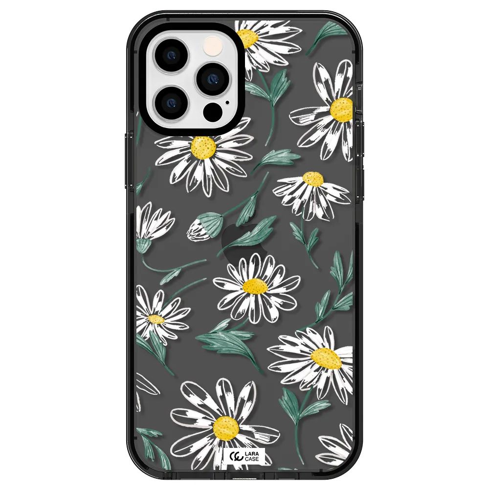 Papatia With Stem Apple iPhone 12 pro impact Smoke Black Case