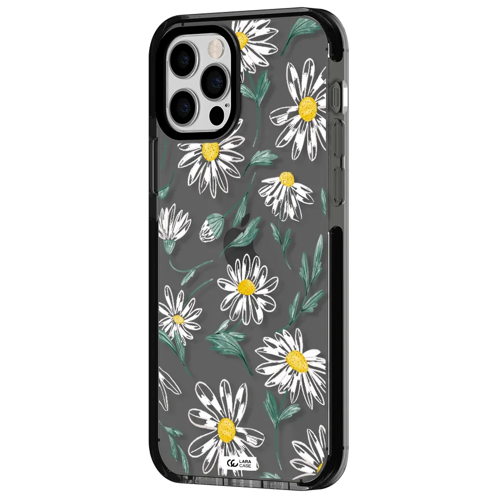 Papatia With Stem Apple iPhone 12 pro impact Smoke Black Case