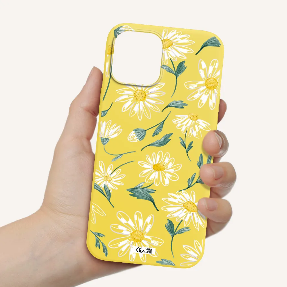 Papatia With Stem Apple iPhone 12 pro Silicone canary yellow Case