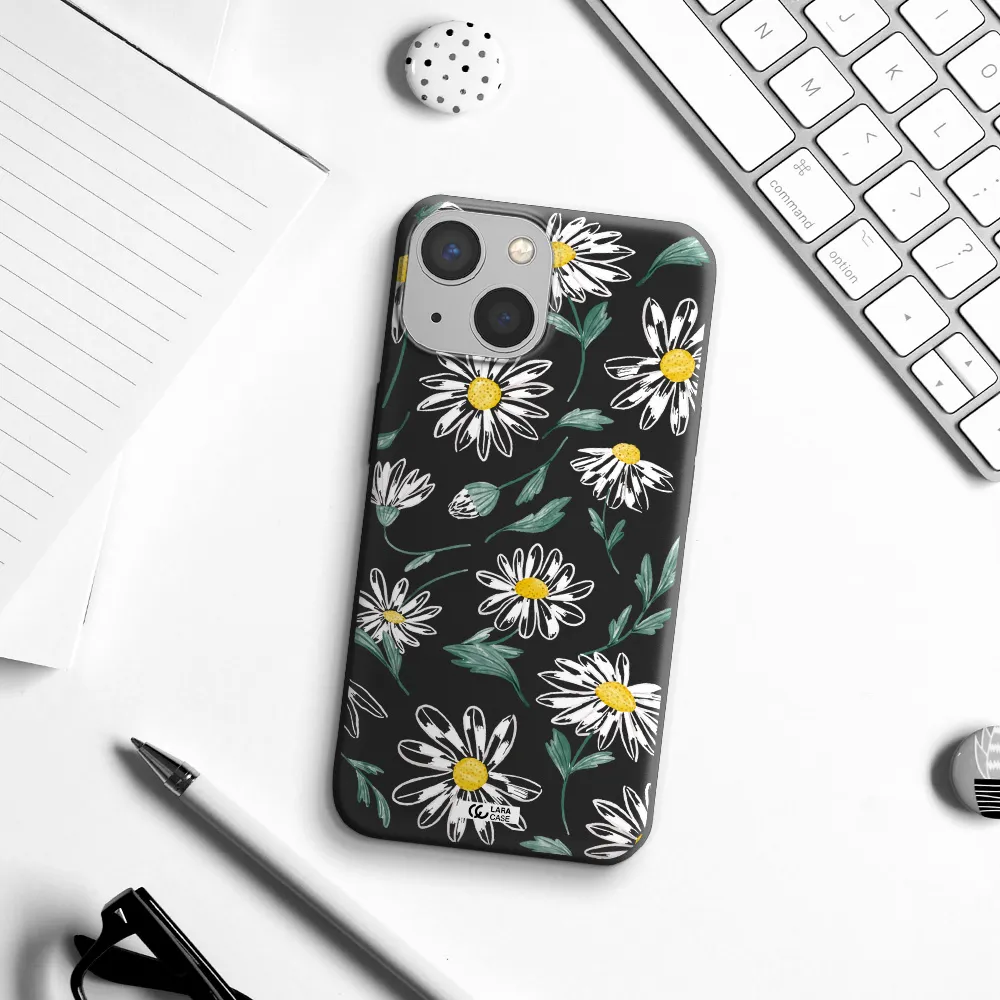 Papatia With Stem Apple iPhone 13 mini Silicone black Case