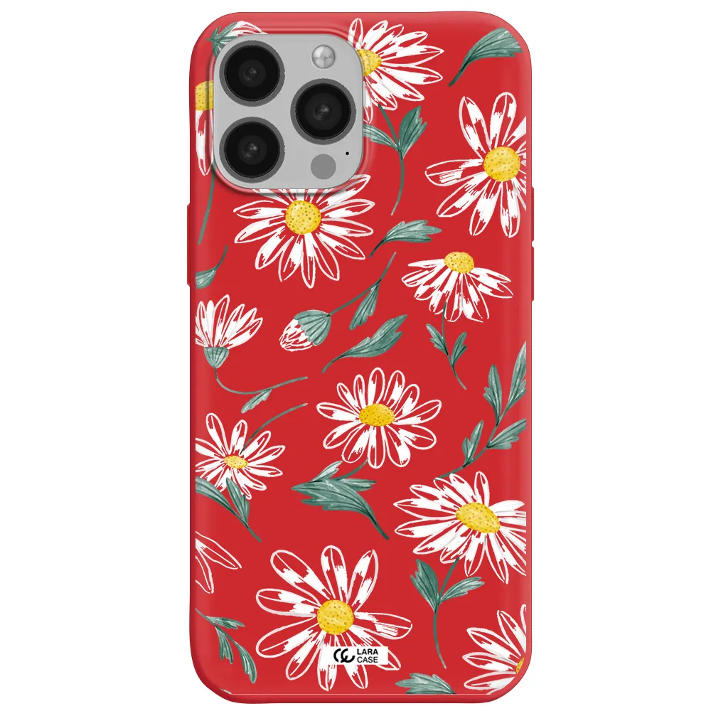 Papatia With Stem Apple iPhone 13 Pro Max Silicone Imperial Red Case