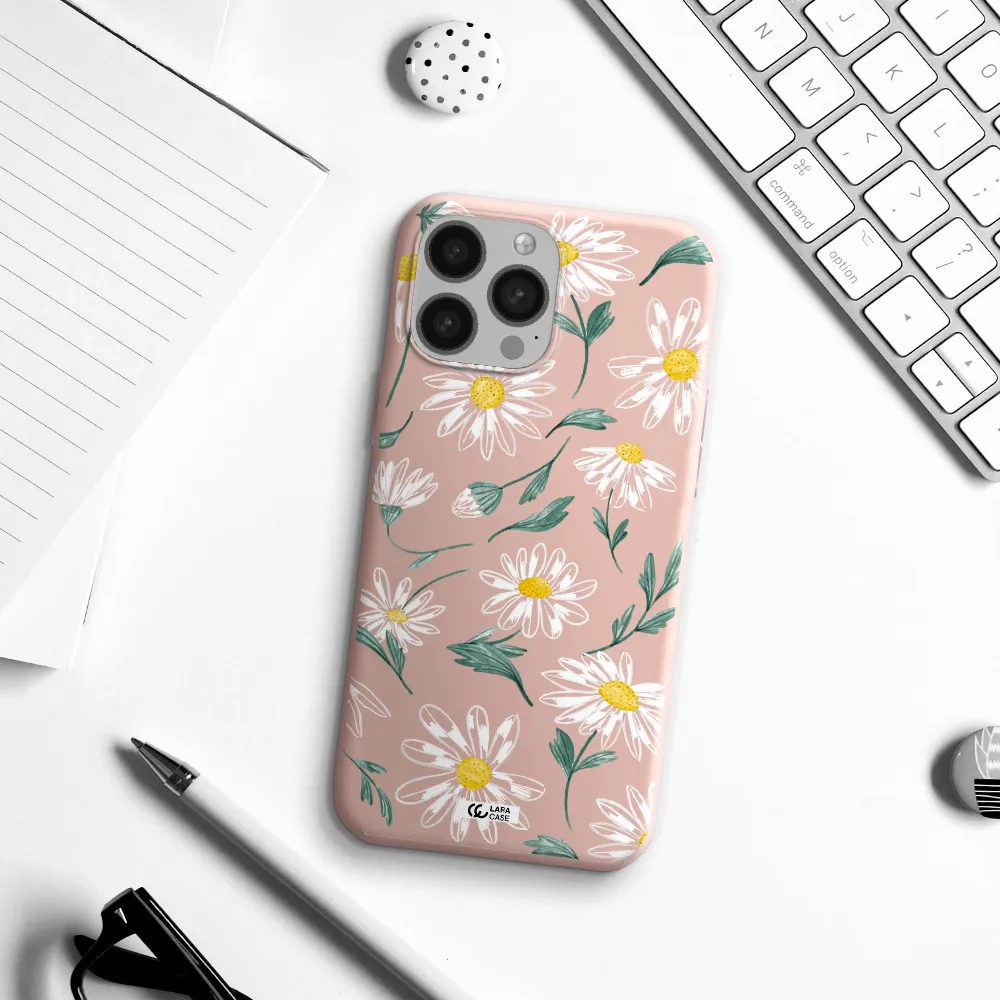 Papatia With Stem Apple iPhone 13 Pro Max Silicone pastel pink Case