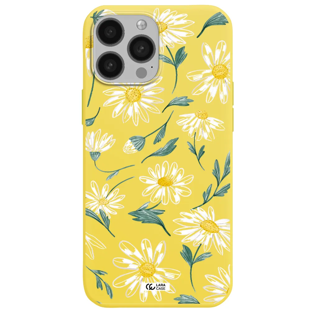 Papatia With Stem Apple iPhone 13 Pro Silicone canary yellow Case