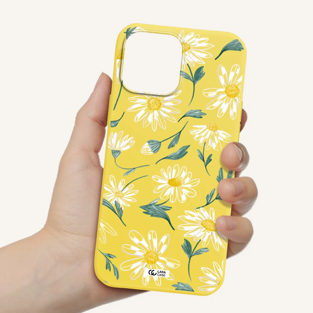 Papatia With Stem Apple iPhone 13 Pro Silicone canary yellow Case