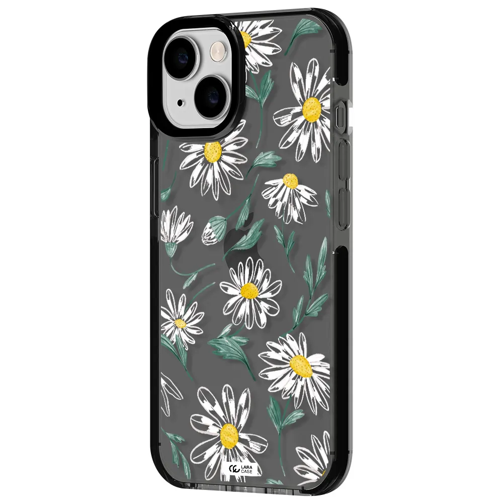 Papatia With Stem Apple iPhone 14 impact Smoke Black Case