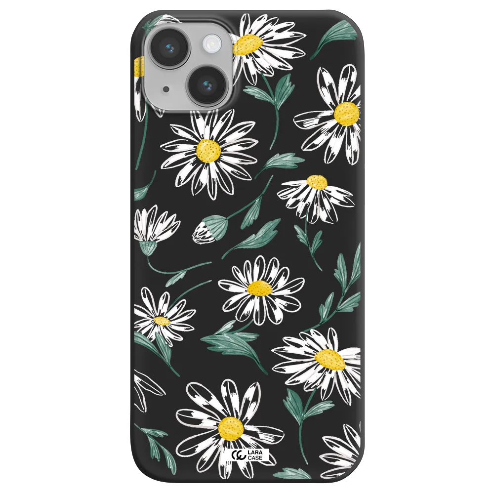 Papatia With Stem Apple iPhone 14 plus Silicone black Case
