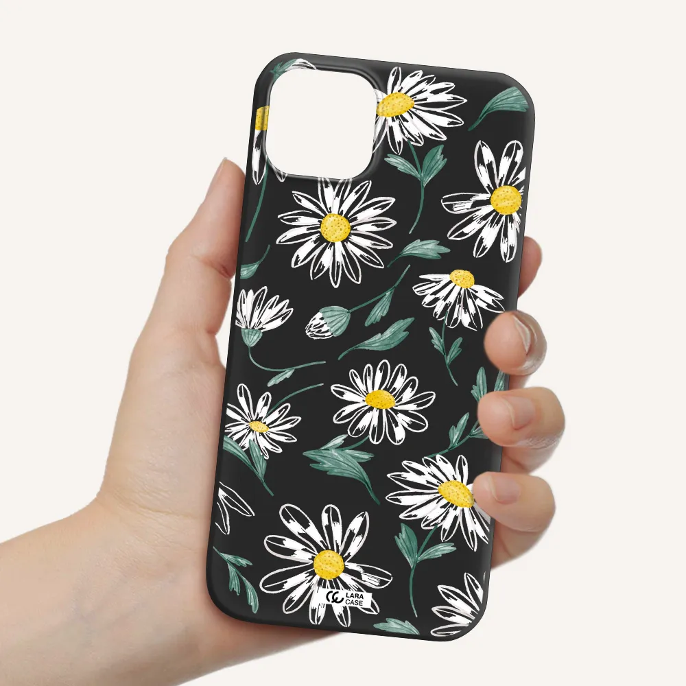 Papatia With Stem Apple iPhone 14 plus Silicone black Case