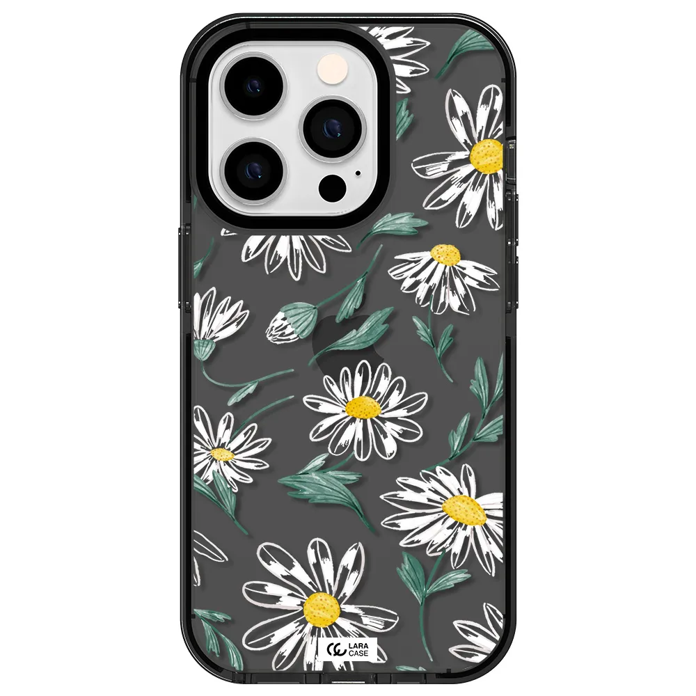 Papatia With Stem Apple iPhone 14 pro impact Smoke Black Case