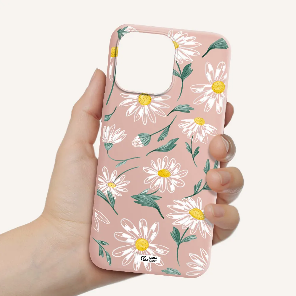 Papatia With Stem Apple iPhone 14 pro Silicone pastel pink Case