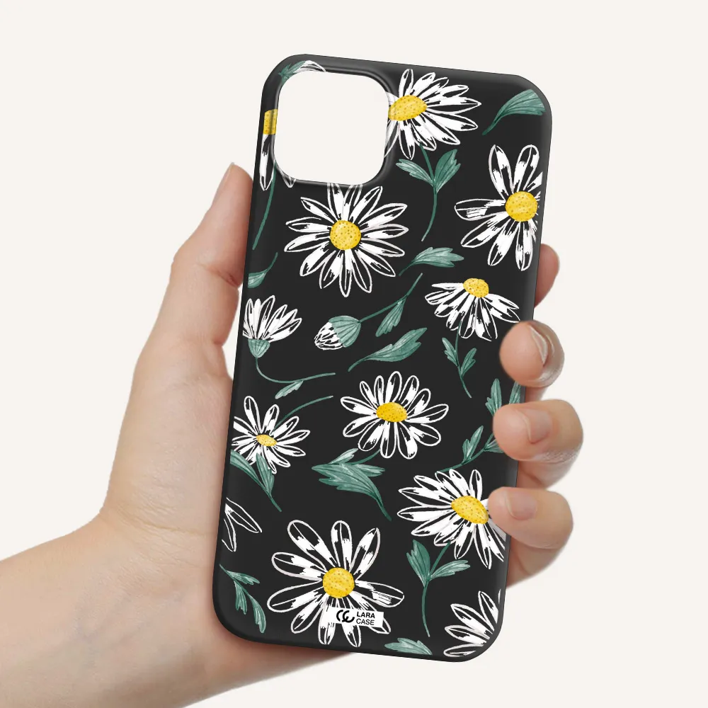 Papatia With Stem Apple iPhone 14 Silicone black Case