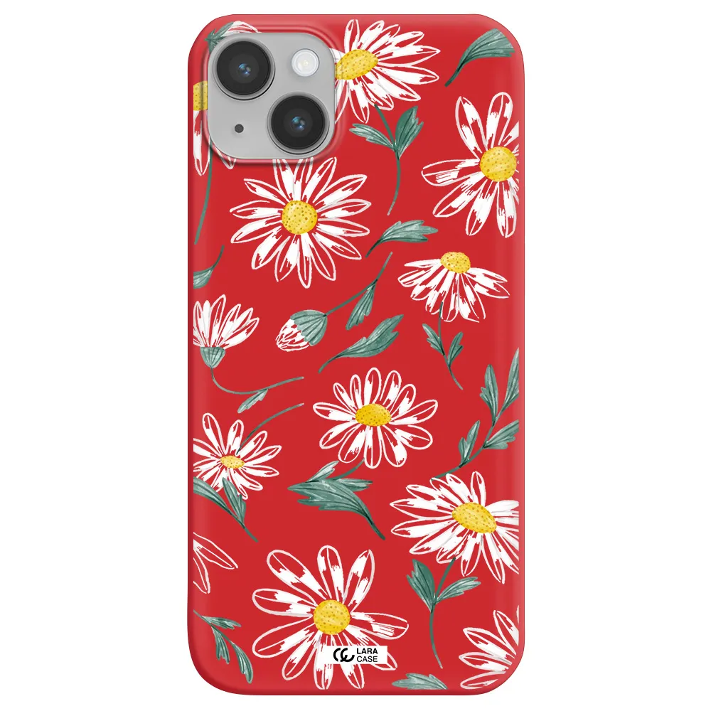 Papatia With Stem Apple iPhone 14 Silicone Imperial Red Case