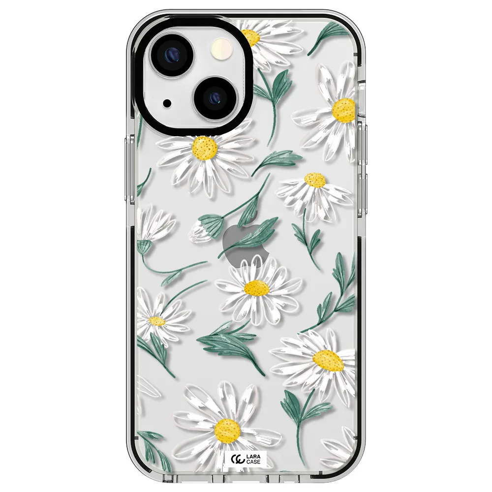 Papatia With Stem Apple iPhone 15 impact black border Case