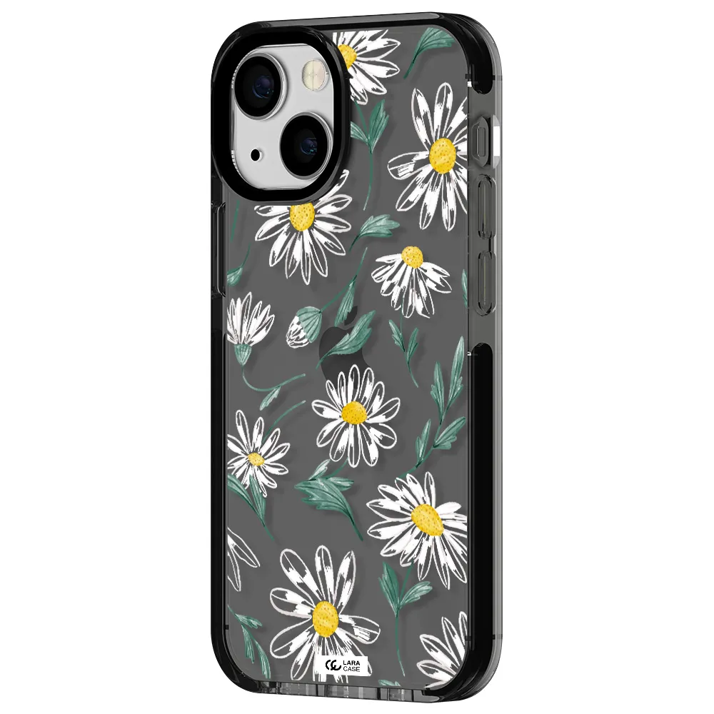 Papatia With Stem Apple iPhone 15 impact Smoke Black Case