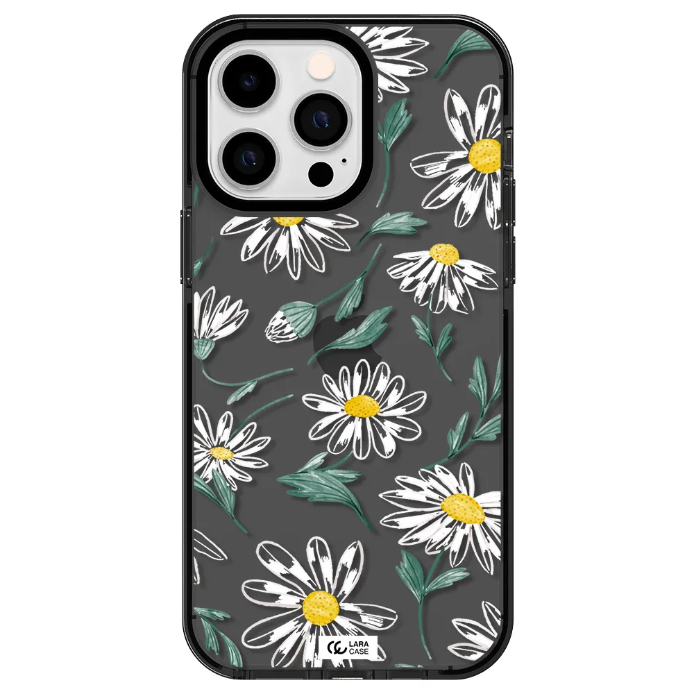 Papatia With Stem Apple iPhone 15 Pro impact Smoke Black Case