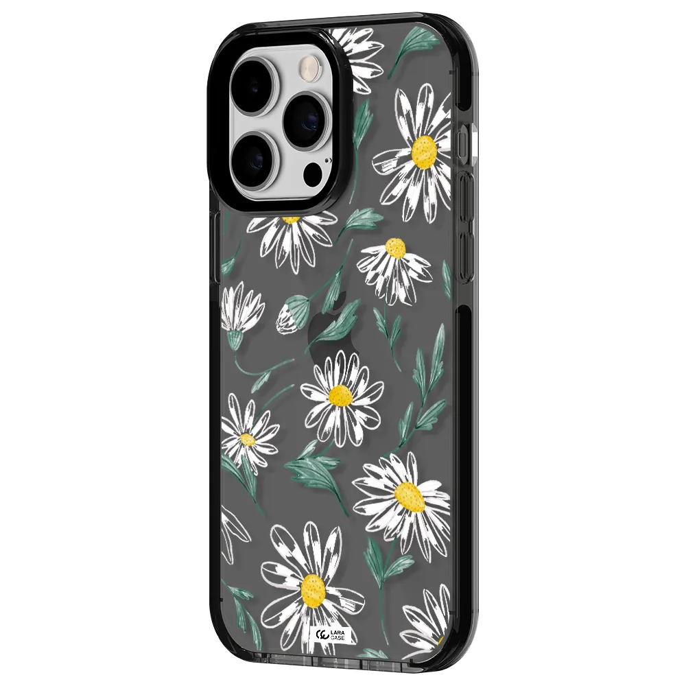 Papatia With Stem Apple iPhone 15 Pro impact Smoke Black Case