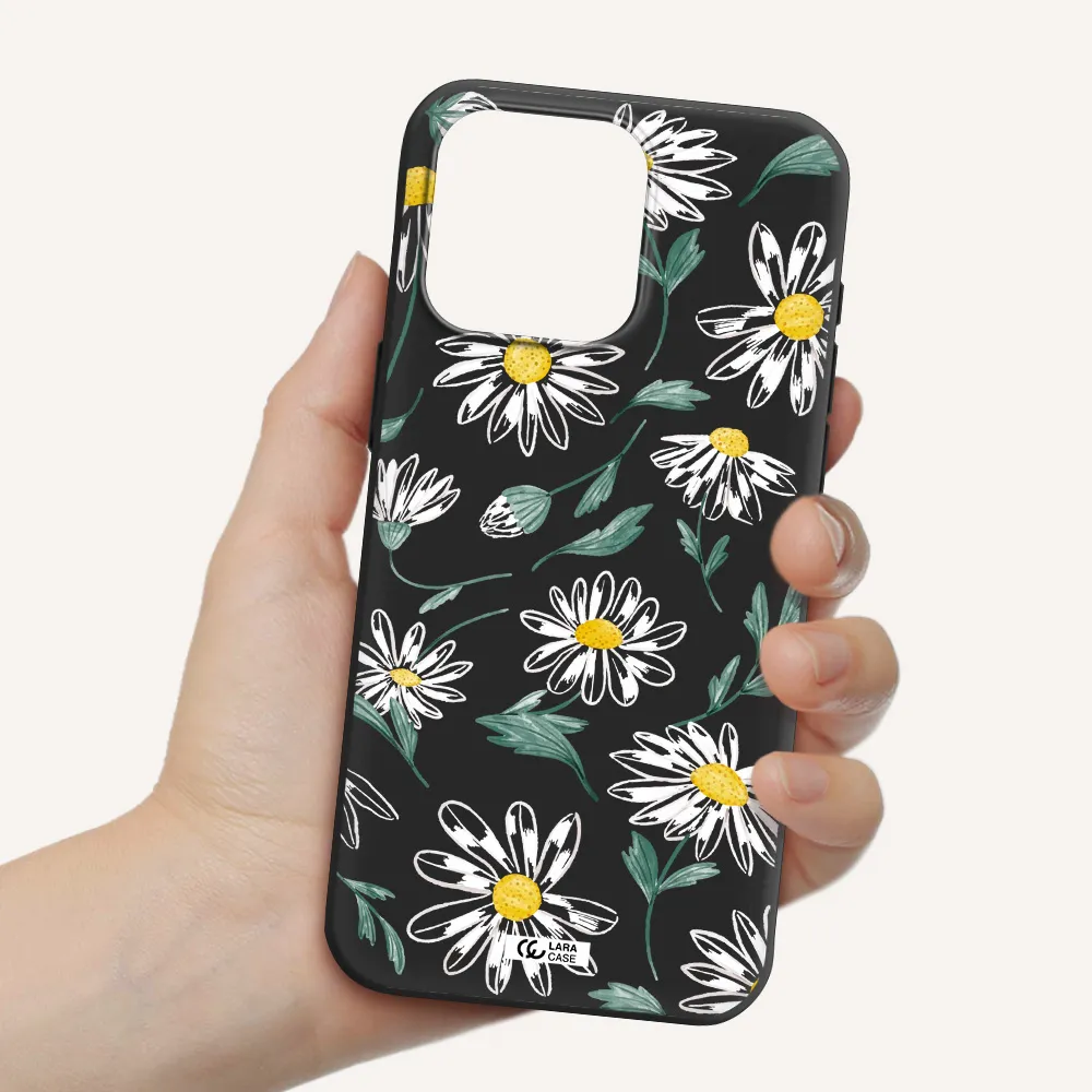 Papatia With Stem Apple Iphone 15 Pro max Silicone black Case