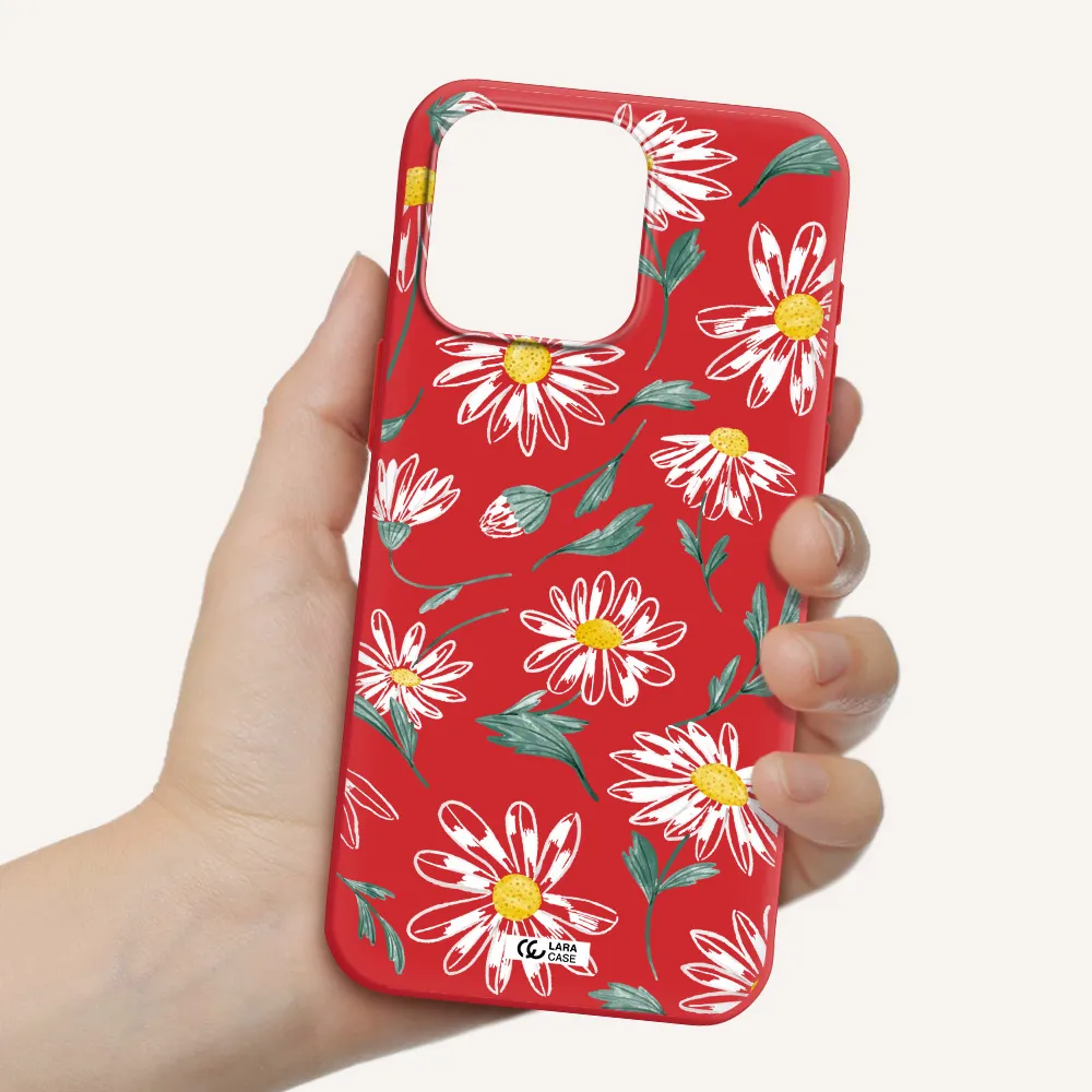 Papatia With Stem Apple Iphone 15 Pro Max Silicone Imperial Red Case