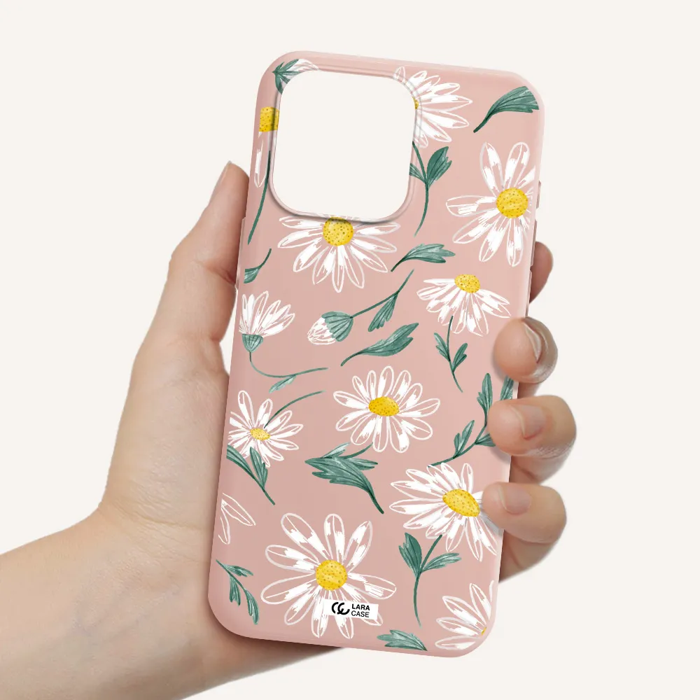 Papatia With Stem Apple Iphone 15 Pro max Silicone pastel pink Case