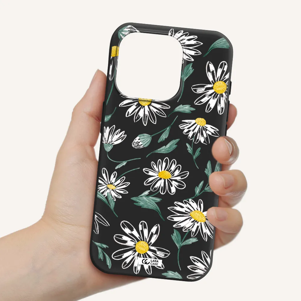 Papatia With Stem Apple Iphone 15 Pro Silicone Black Case