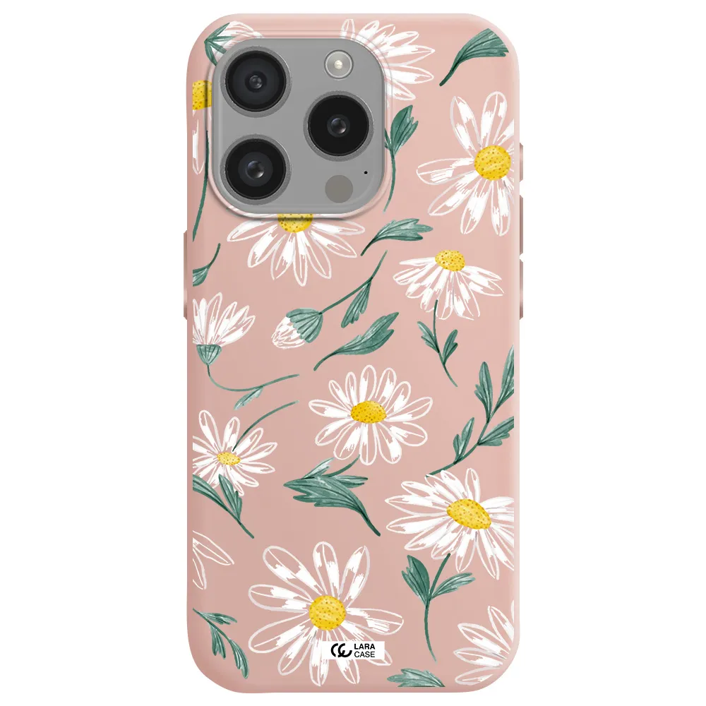 Papatia With Stem Apple Iphone 15 Pro Silicone Pastel Pink Case