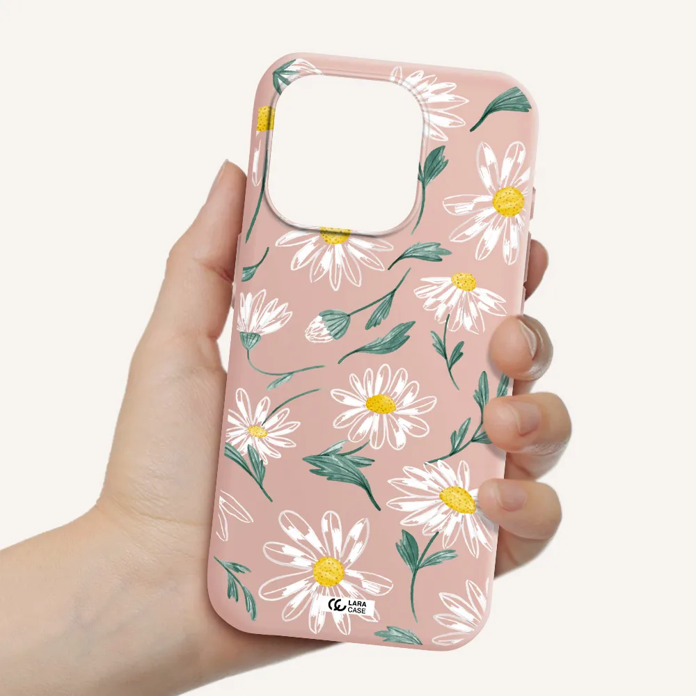 Papatia With Stem Apple Iphone 15 Pro Silicone Pastel Pink Case