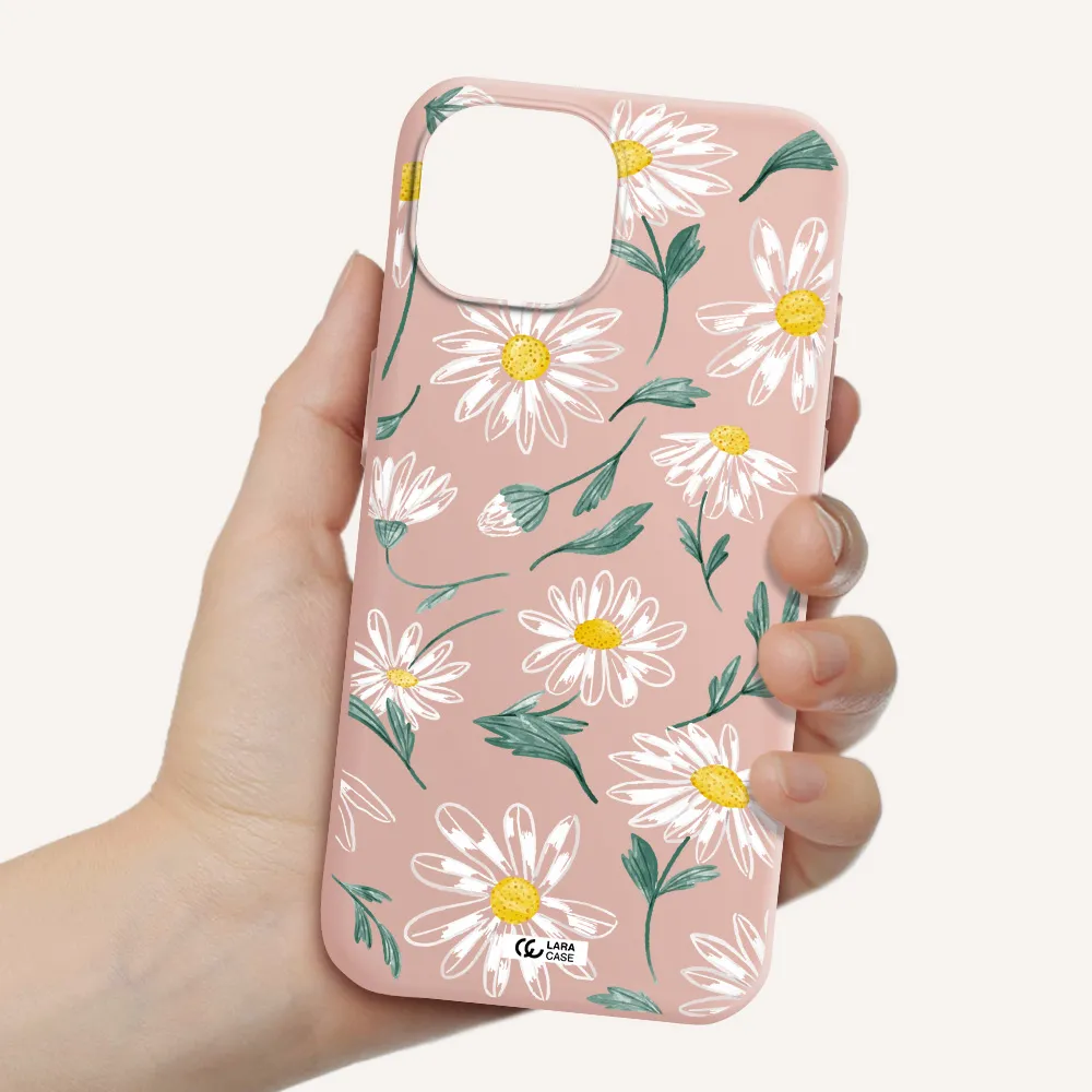 Papatia With Stem Apple Iphone 15 Silicone Pastel Pink Case