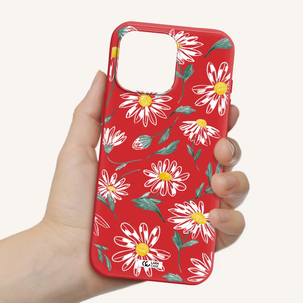 Papatia With Stem Apple Iphone 16 Pro Max Silicone Imperial Red Case