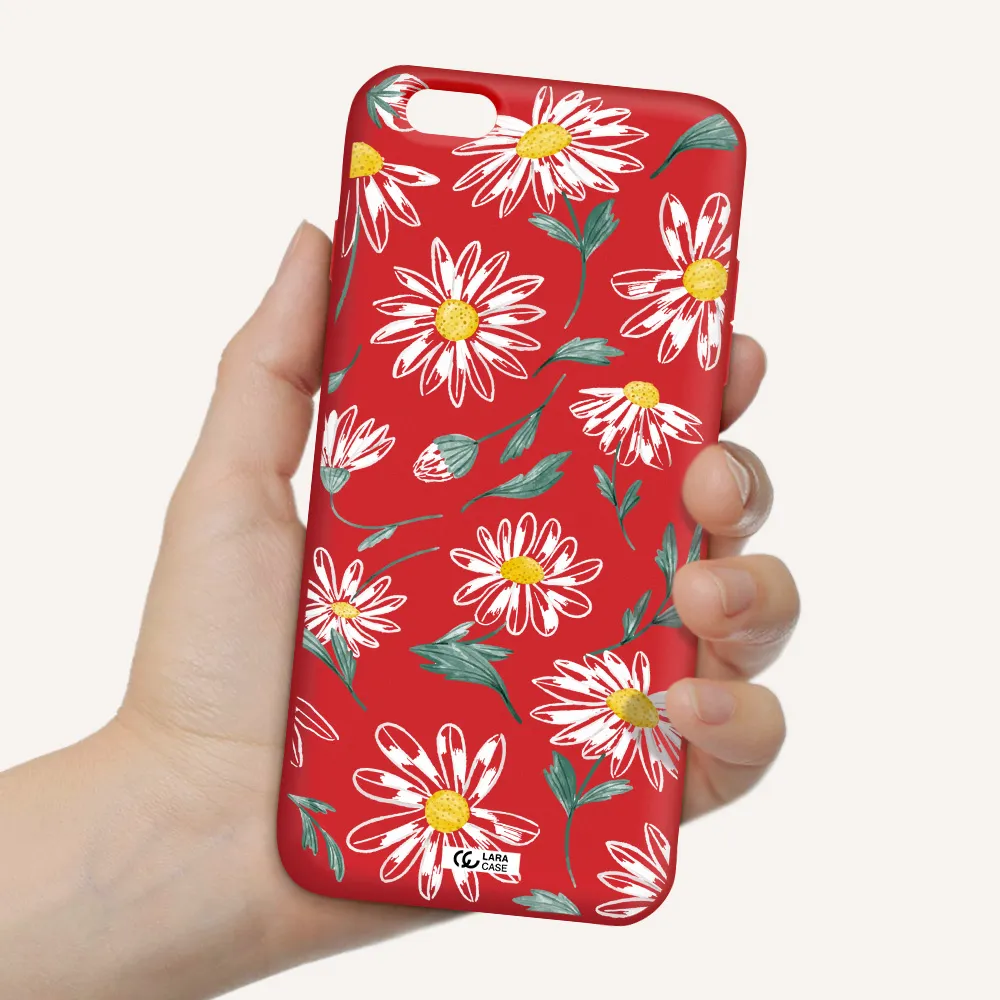 Papatia With Stem Apple iPhone 6 plus Silicone Imperial Red Case