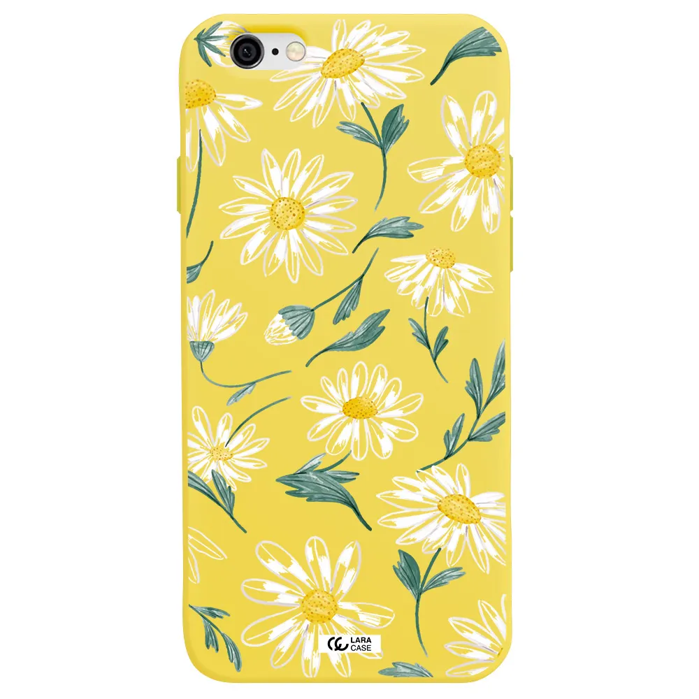 Papatia With Stem Apple iPhone 6 Silicone canary yellow Case