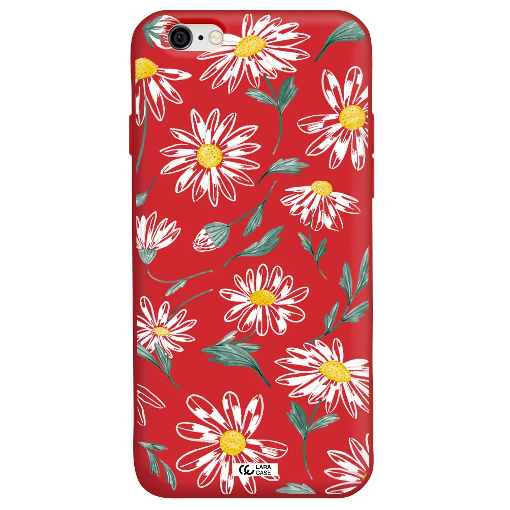 Papatia With Stem Apple iPhone 6 Silicone Imperial Red Case