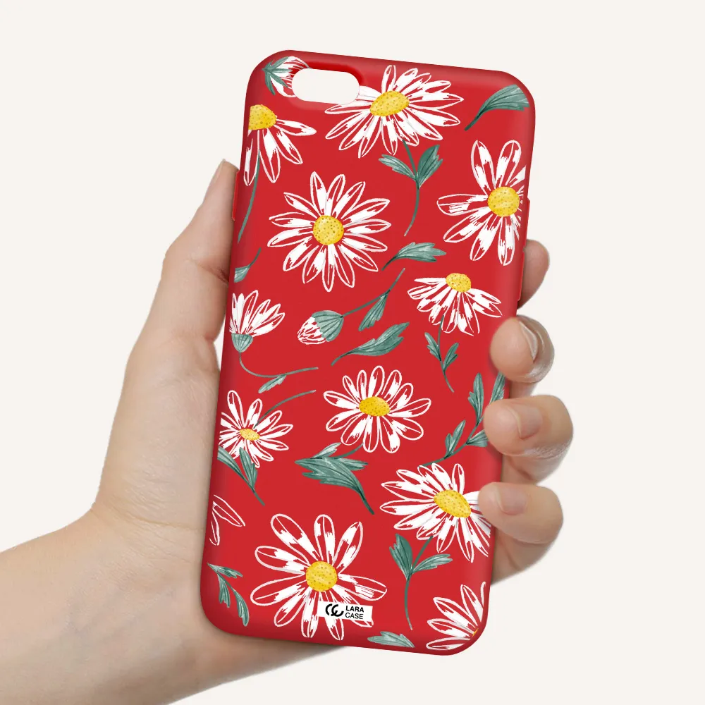 Papatia With Stem Apple iPhone 6 Silicone Imperial Red Case